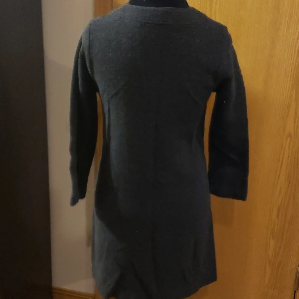 J crew wool blend 3/4 sleeve shift dress with pockets warm